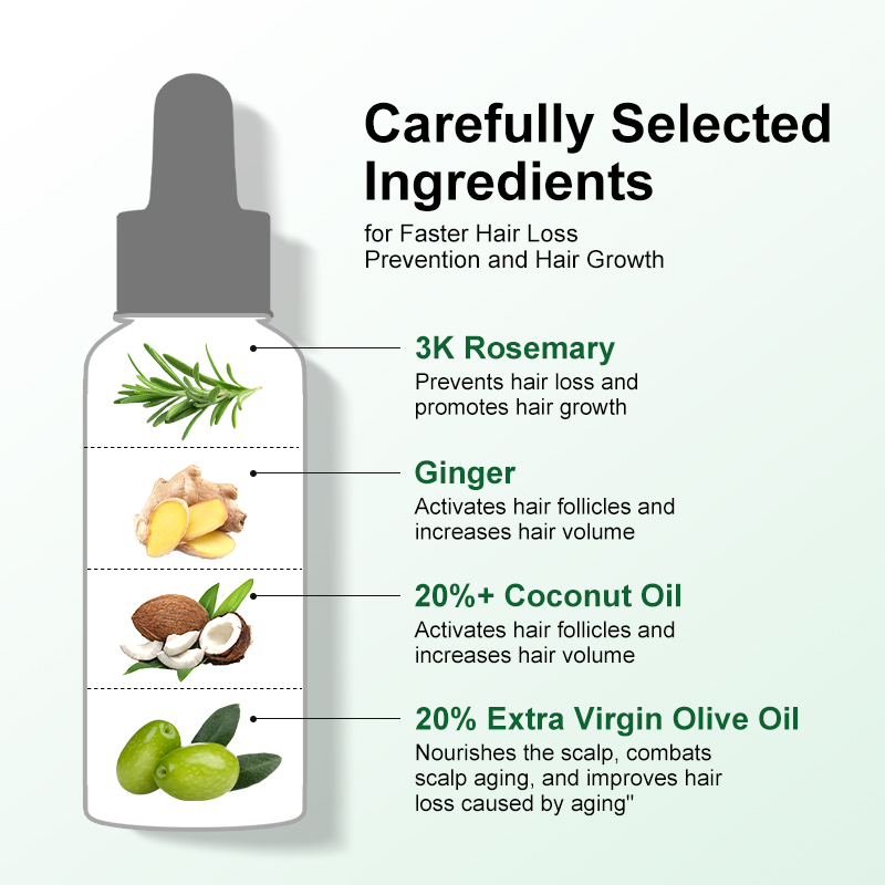 Aceite de romero PURC para el  - Caffeine Hair Serum reseña y precio