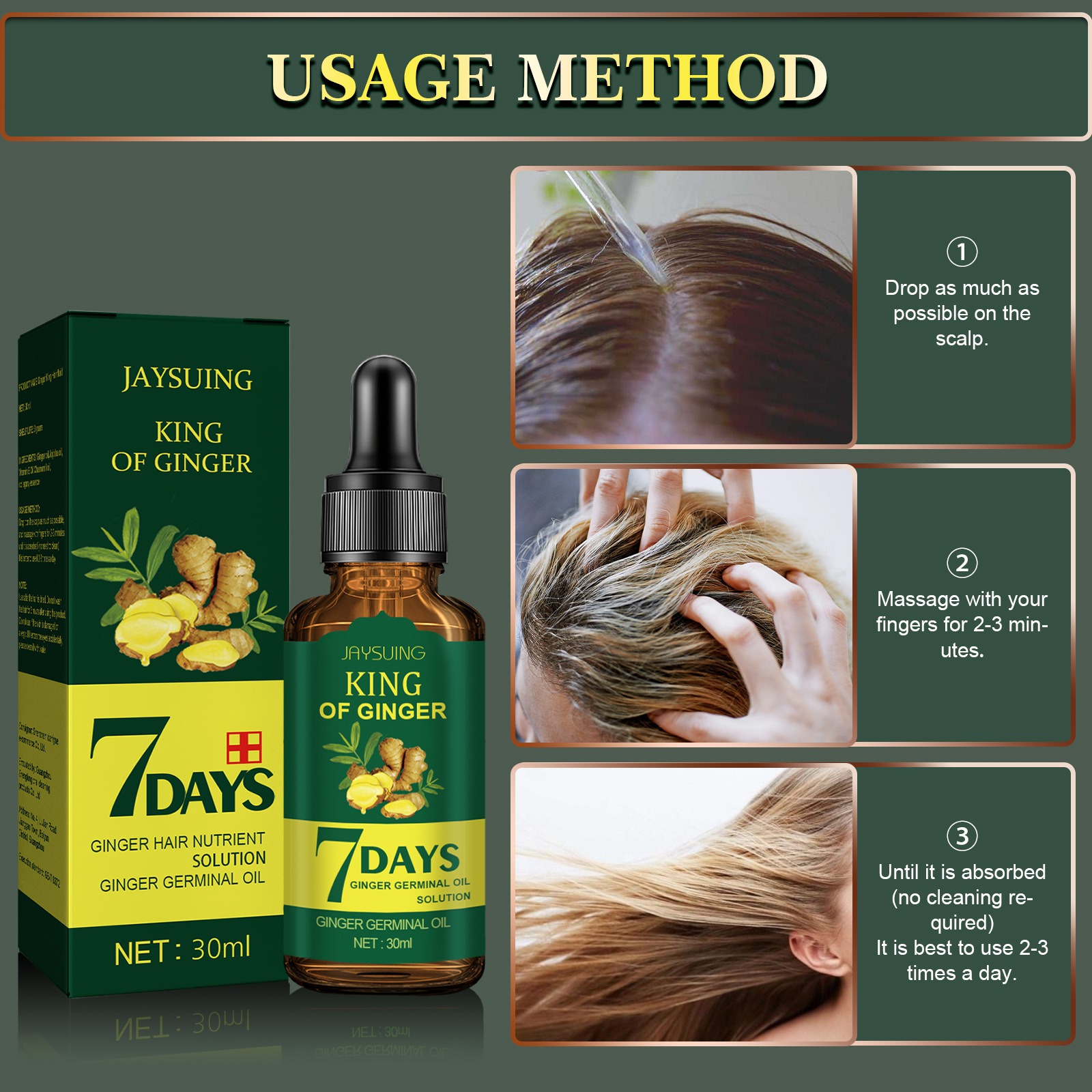 Esencia de cabello de jengibre - Hair Care Korean Products reseña y precio