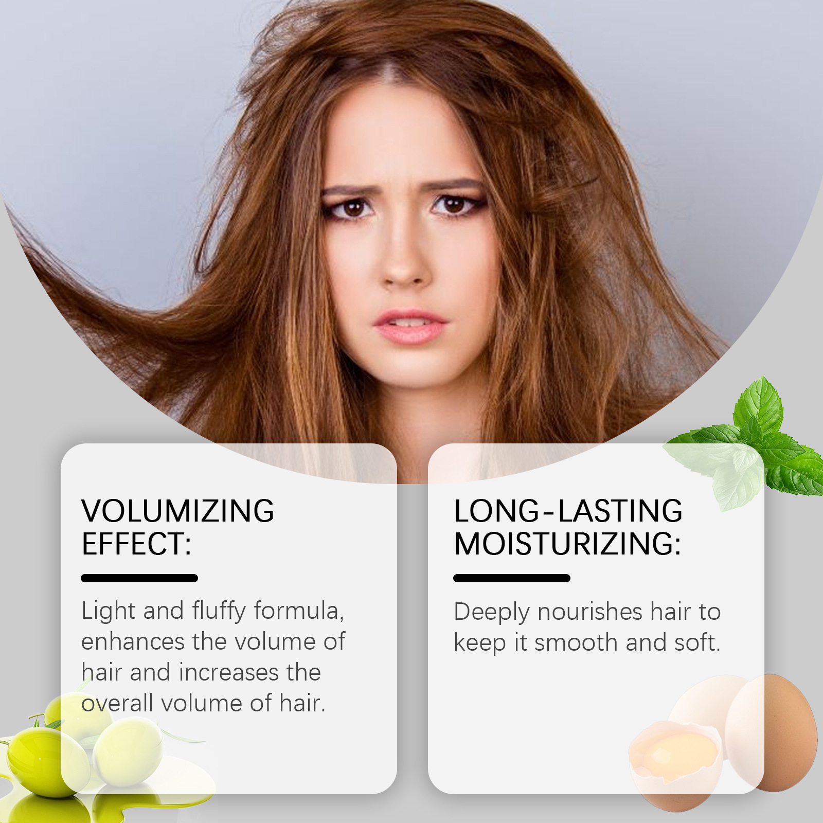 Remedia de huevo, aceite para  - Hair Care For Dry And Frizzy Hair reseña y precio